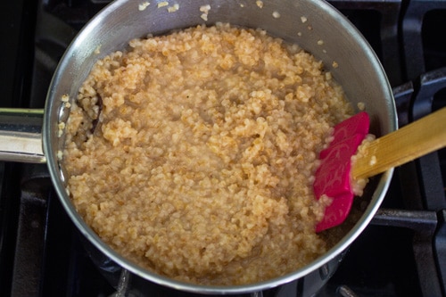 cracked wheat is cooked till soft