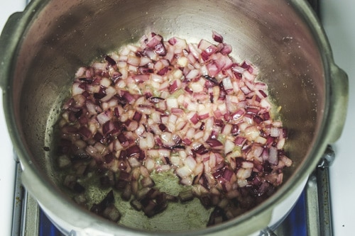 saute onions till soft