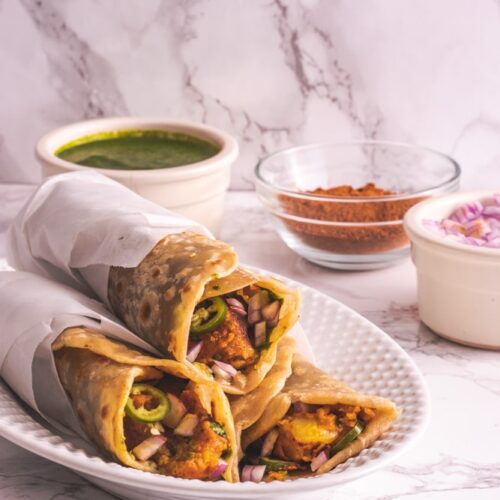 Frankie Recipe (Bombay Veg Frankie Roll)