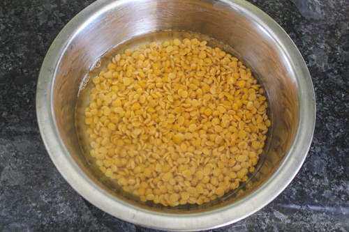soaking toor dal