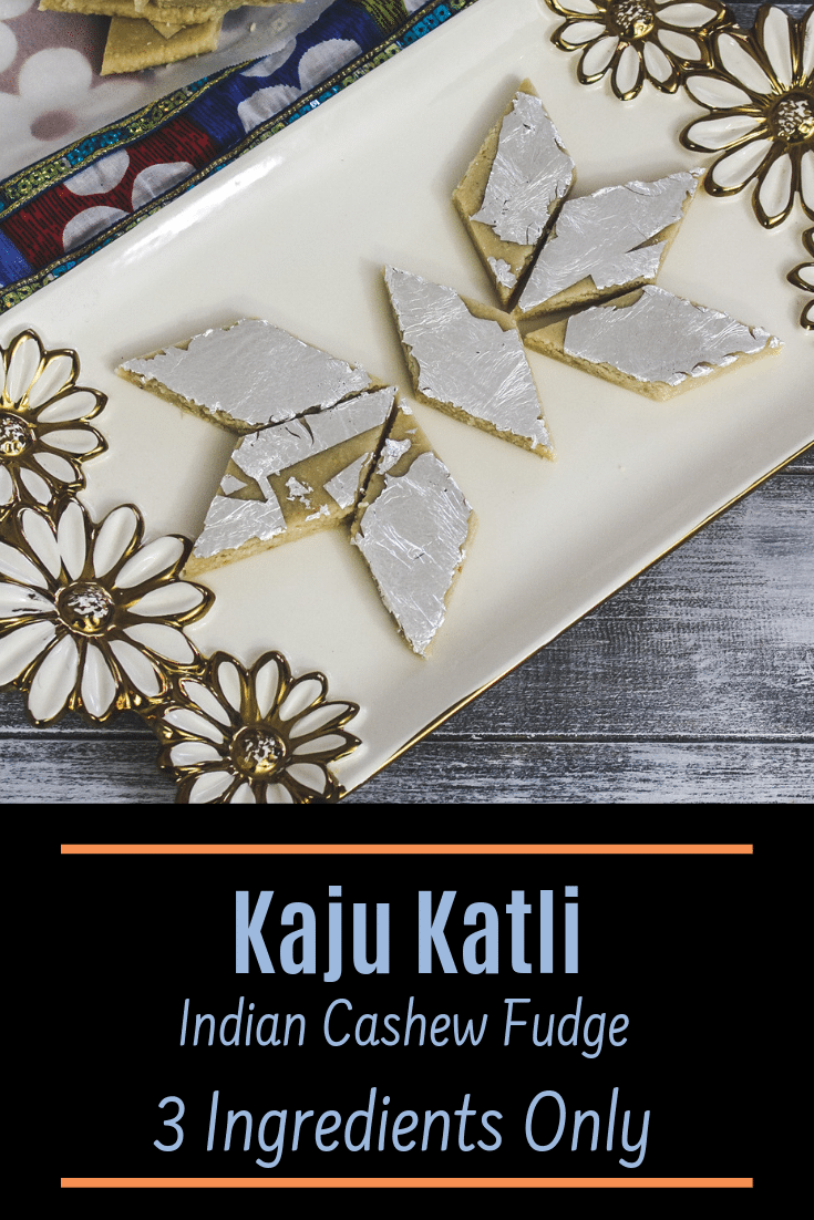 BEST Kaju Katli Recipe (Kaju Barfi) pin