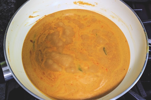 simmering salan curry