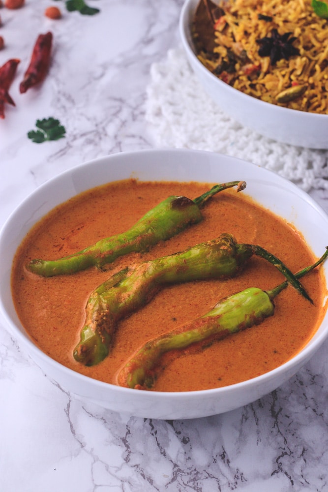 hyderabadi mirchi ka salan recipe