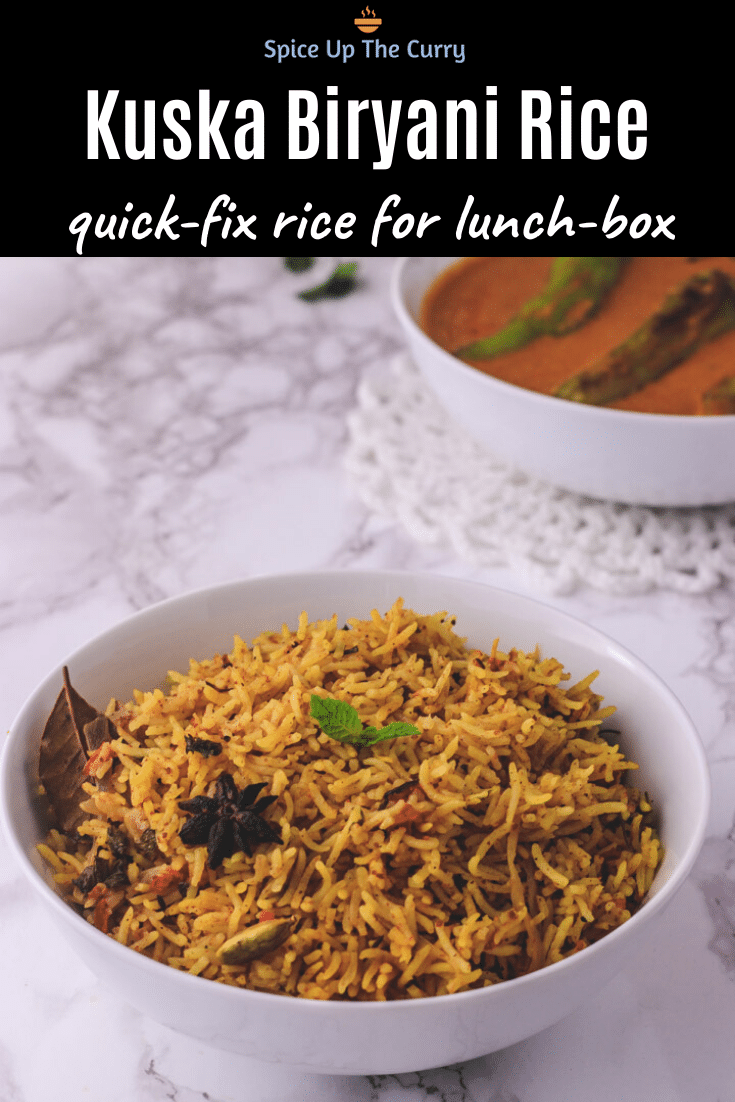 kuska rice (plain biryani) pin