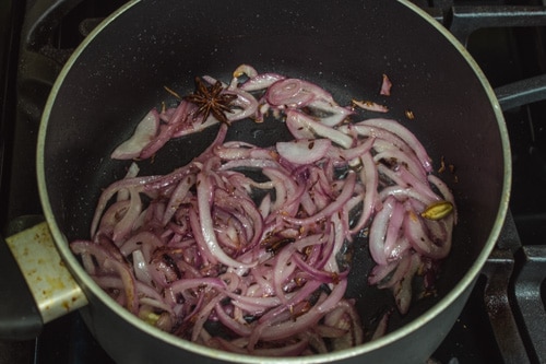 onions cooked till soft