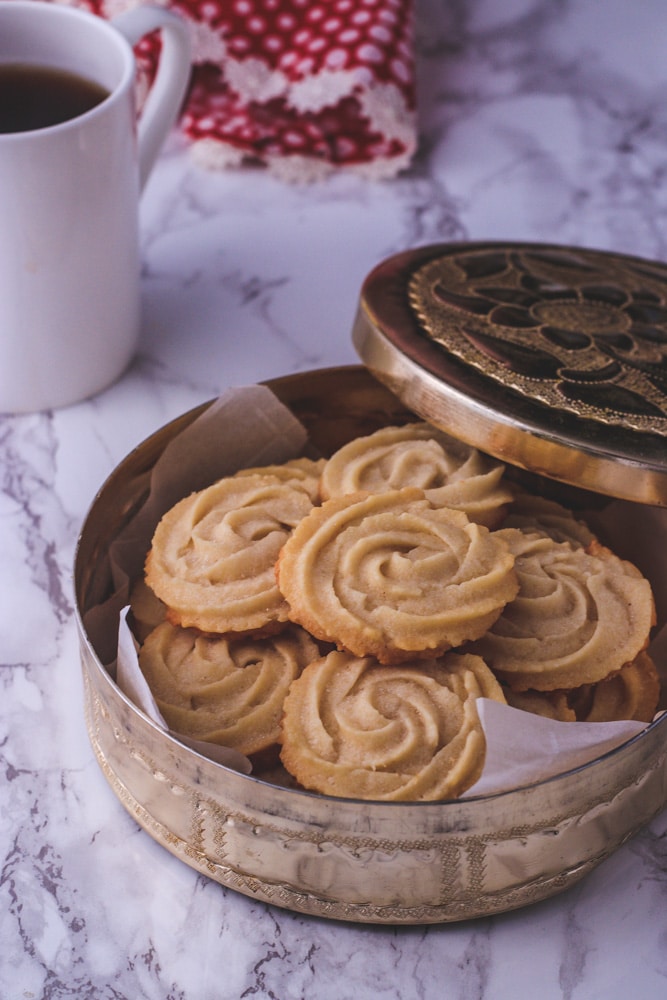 Eggless Butter Cookies Recipe