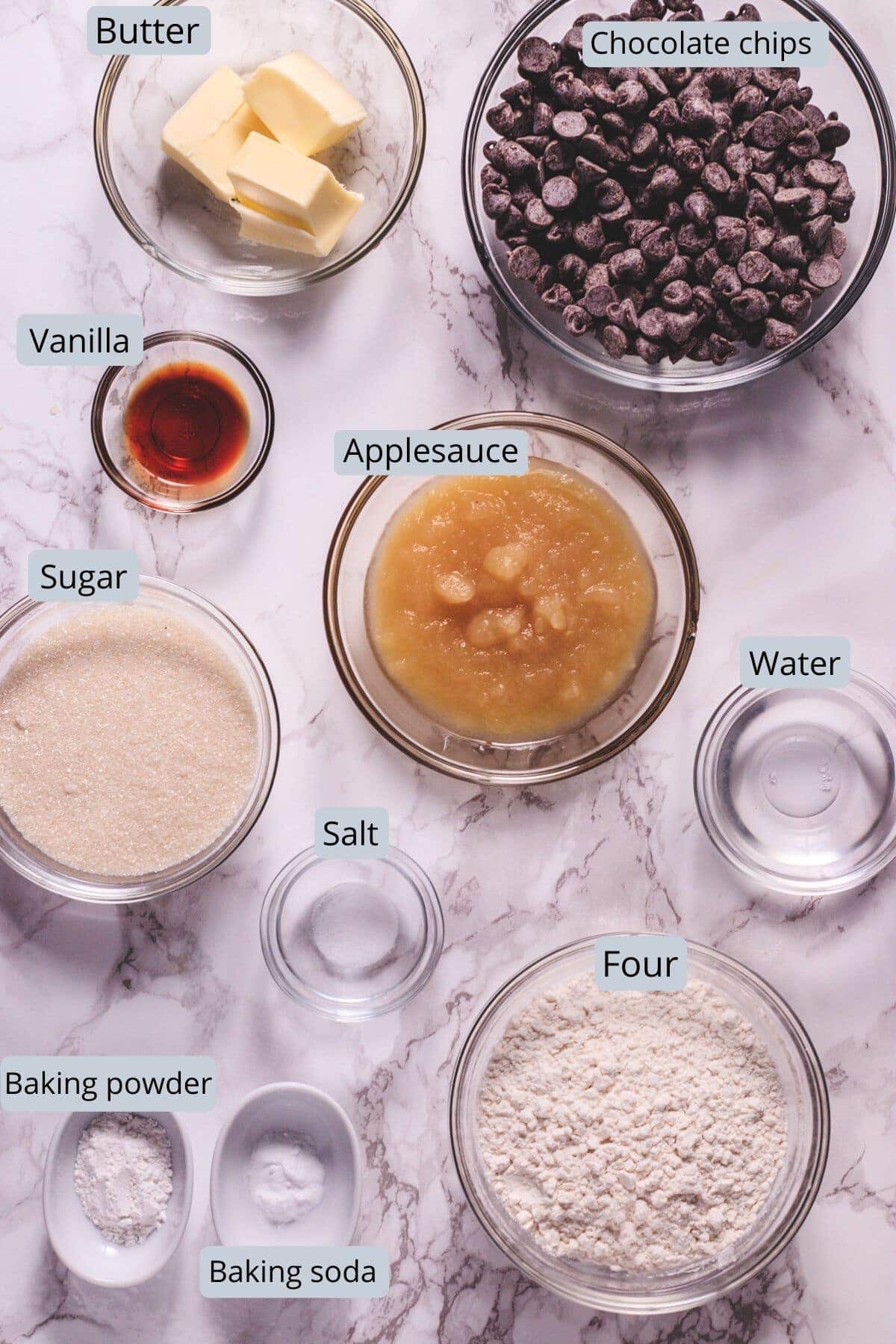 eggless chocolate brownie ingredients