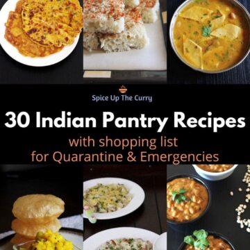 Indian pantry recipes for emergencies