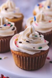 Eggless vanilla cupcakes