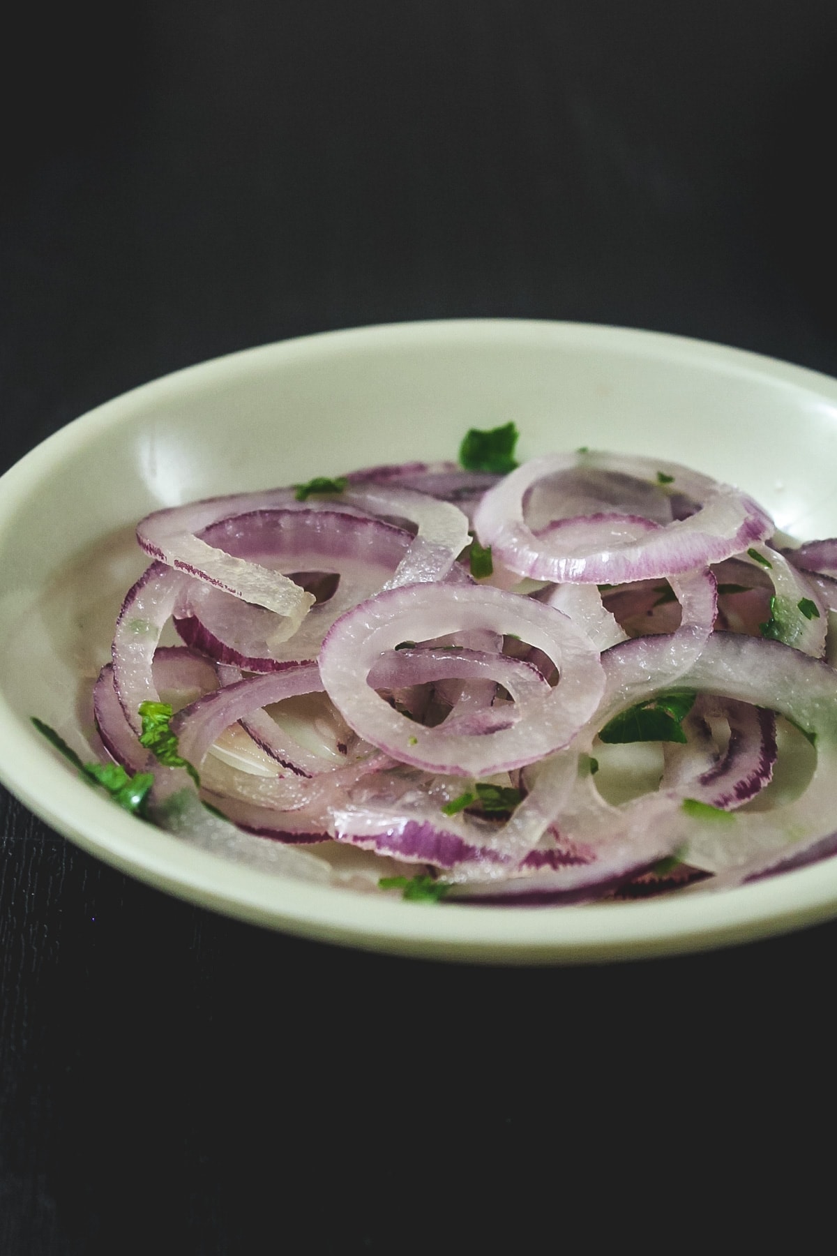 close up of Indian onion salad