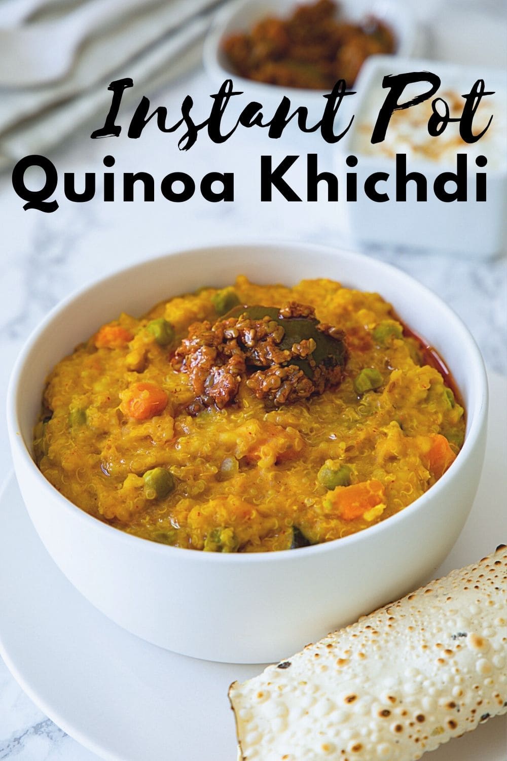 Instant pot quinoa khichdi pin