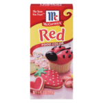 Liquid red food color product image.