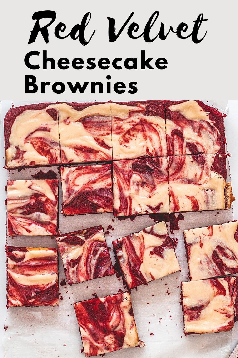 Red Velvet Cheesecake Brownies Pin