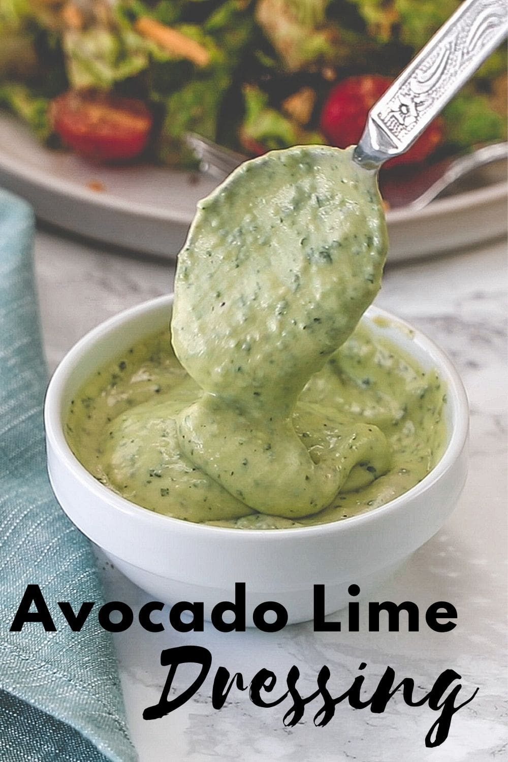 avocado lime dressing pin