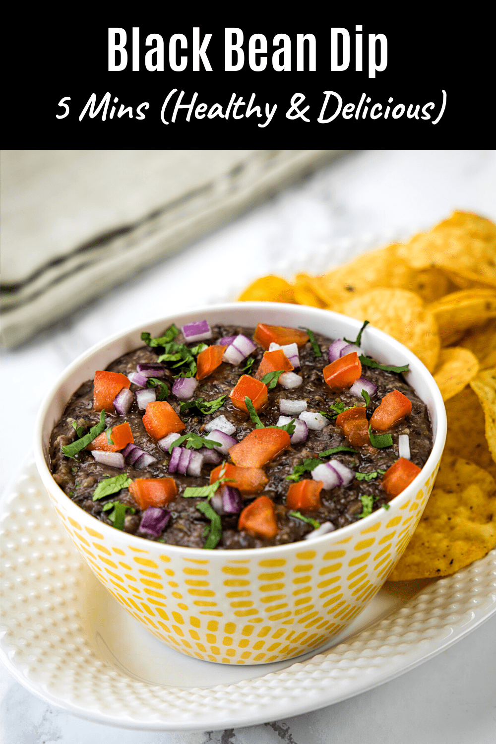 Black bean dip pin.