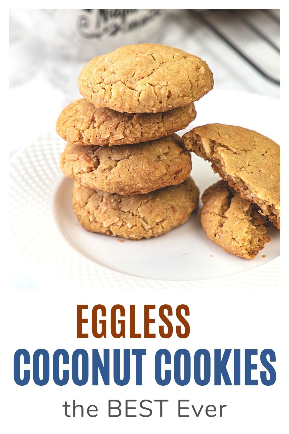 Eggless coconut cookie pin