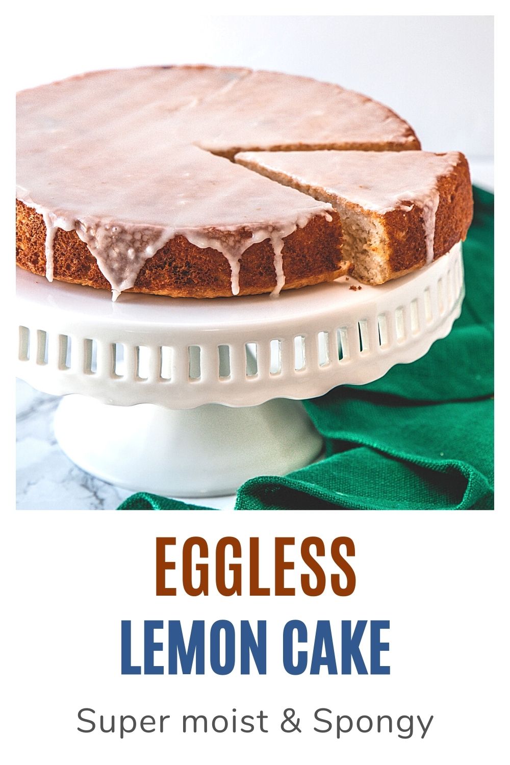 Eggless Lemon Cake Pin