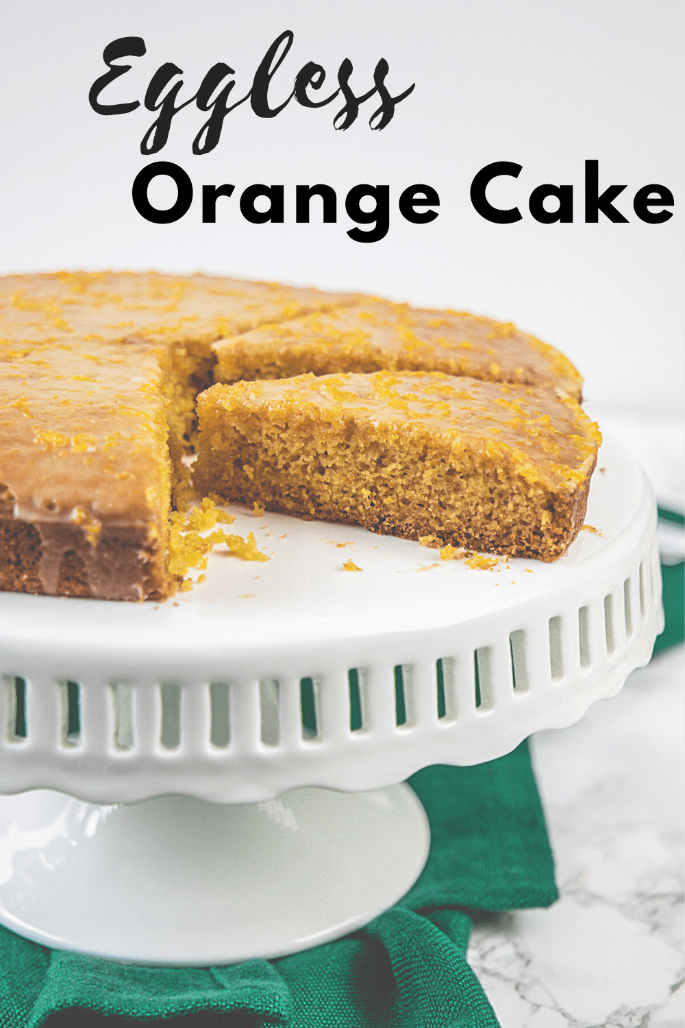 Eggless Orange Cake Pin