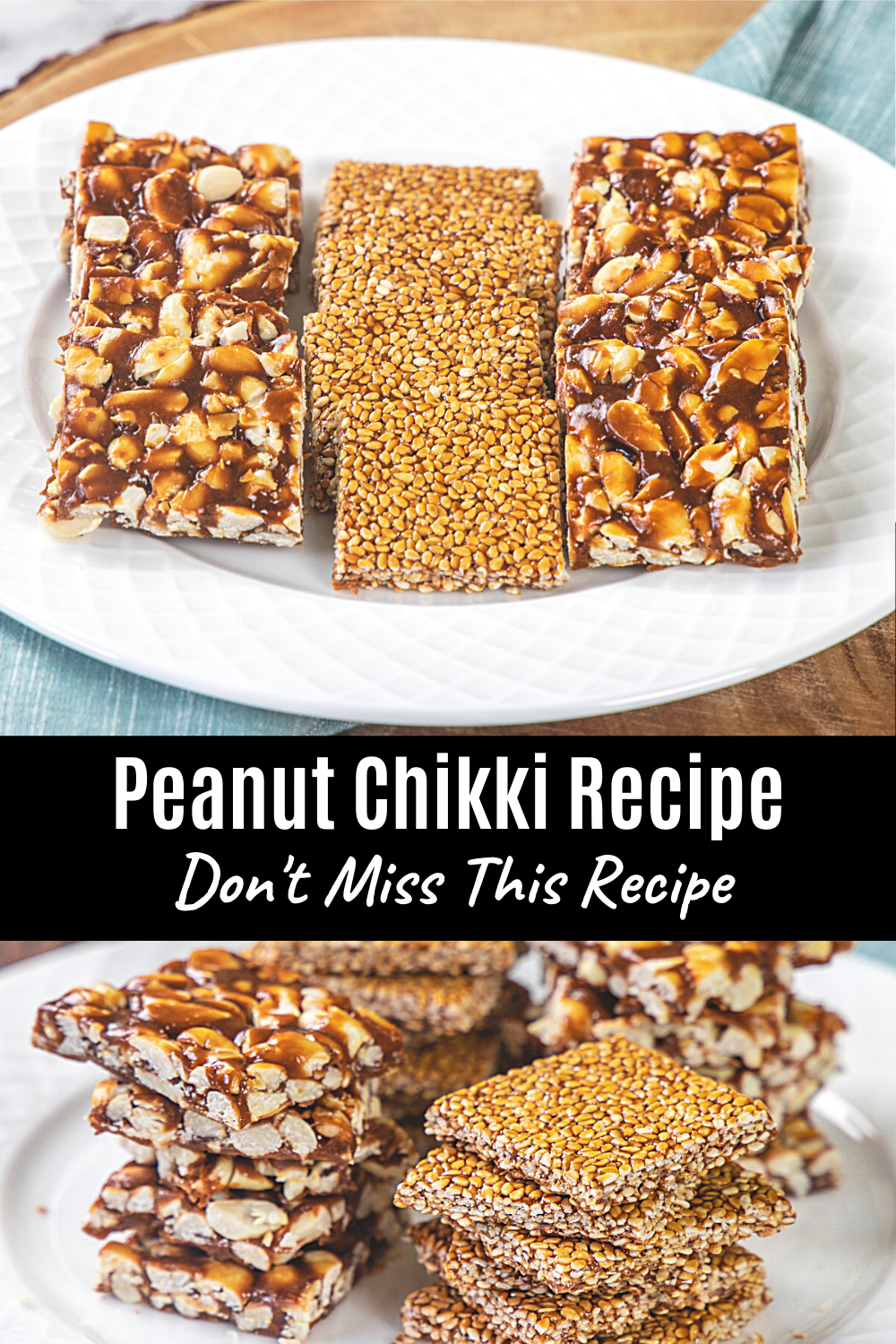 chikki recipe pin.