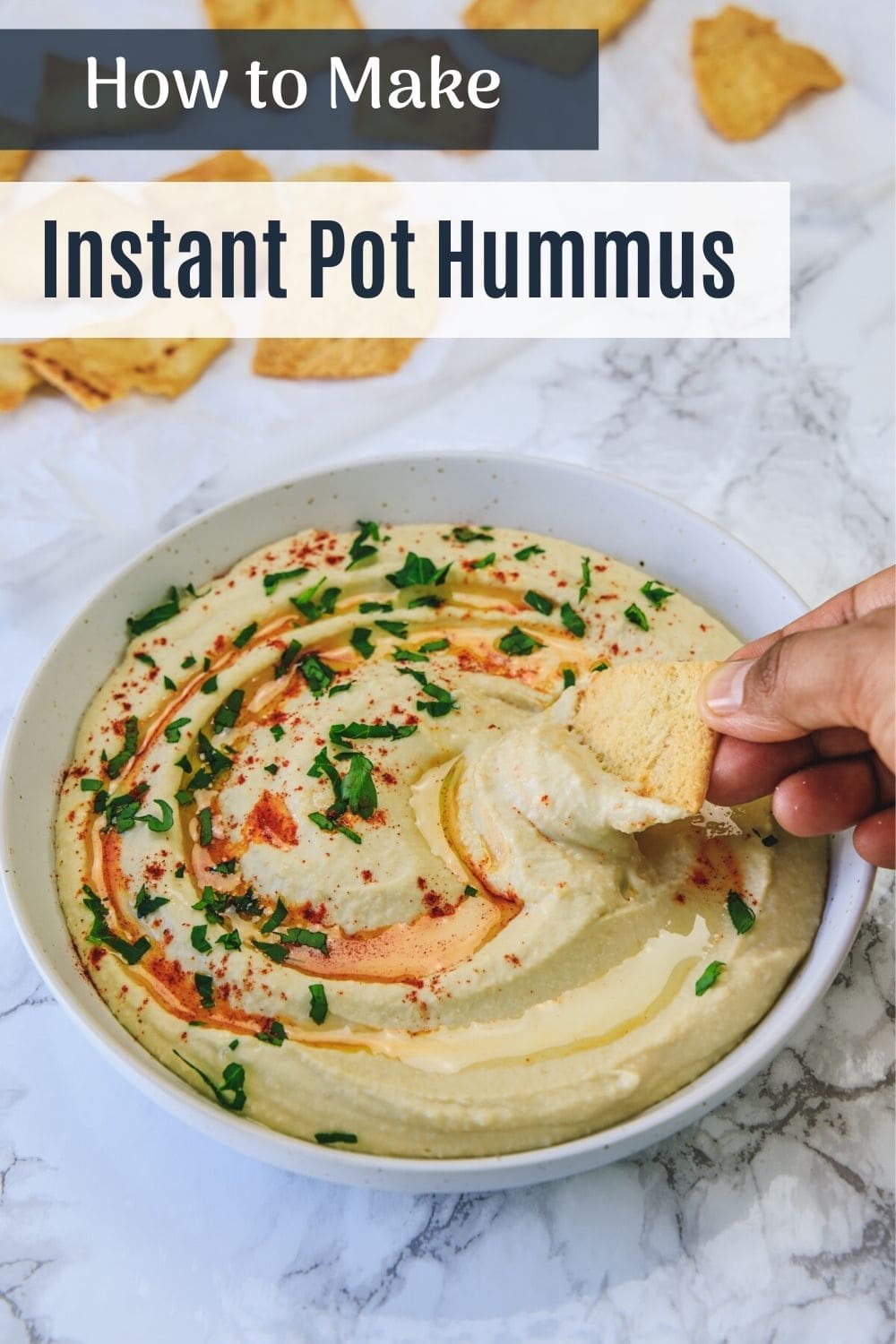 Instant pot hummus pin