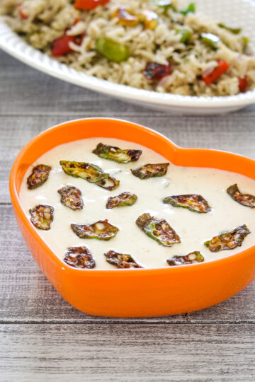 Bhindi Raita Recipe (Okra Raita) - Spice Up The Curry