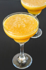 2 glasses of pineapple orange juice.
