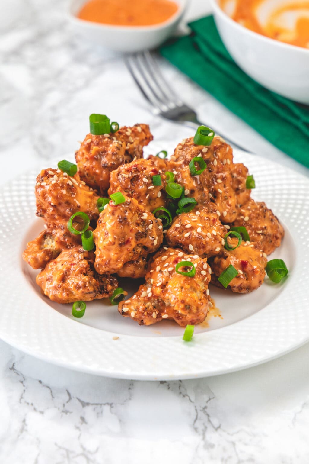 Bang Bang Cauliflower Recipe (Air Fryer) Spice Up The Curry