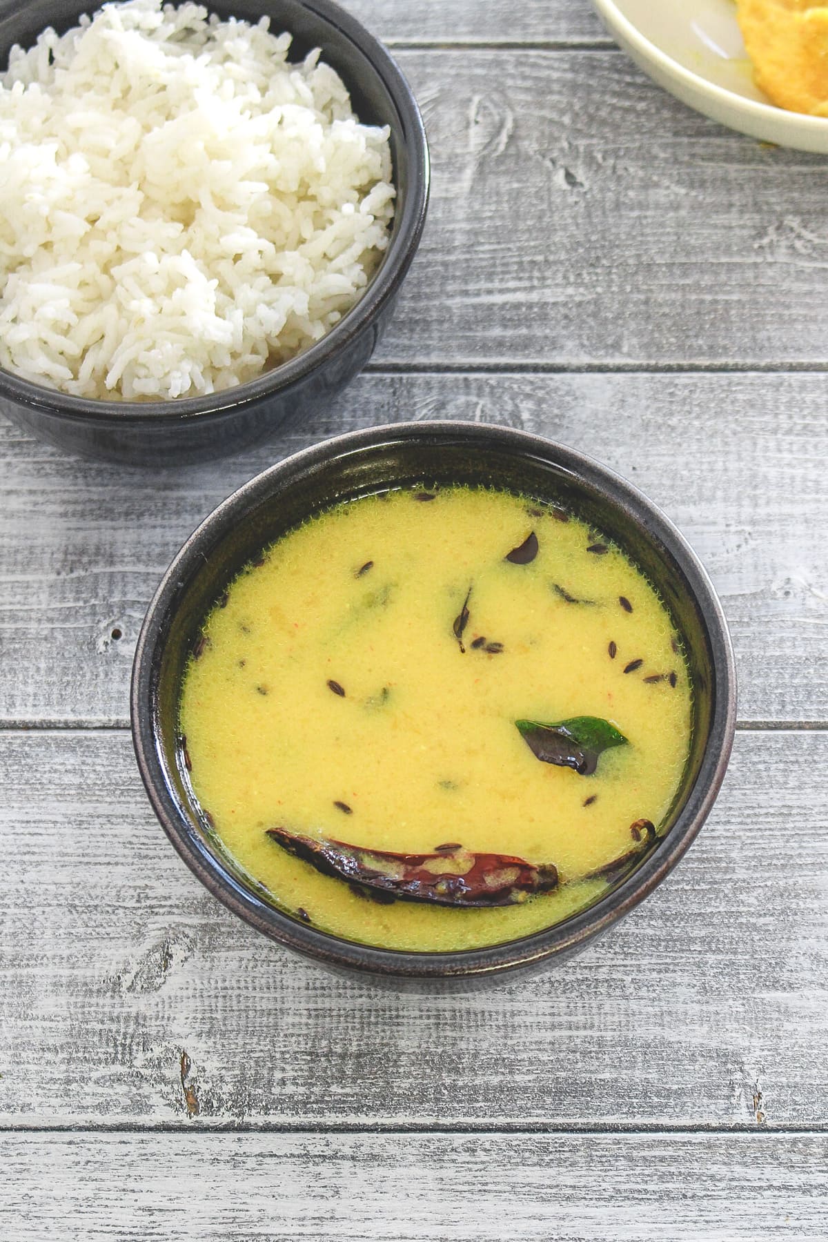 Fajeto served with plain white rice.