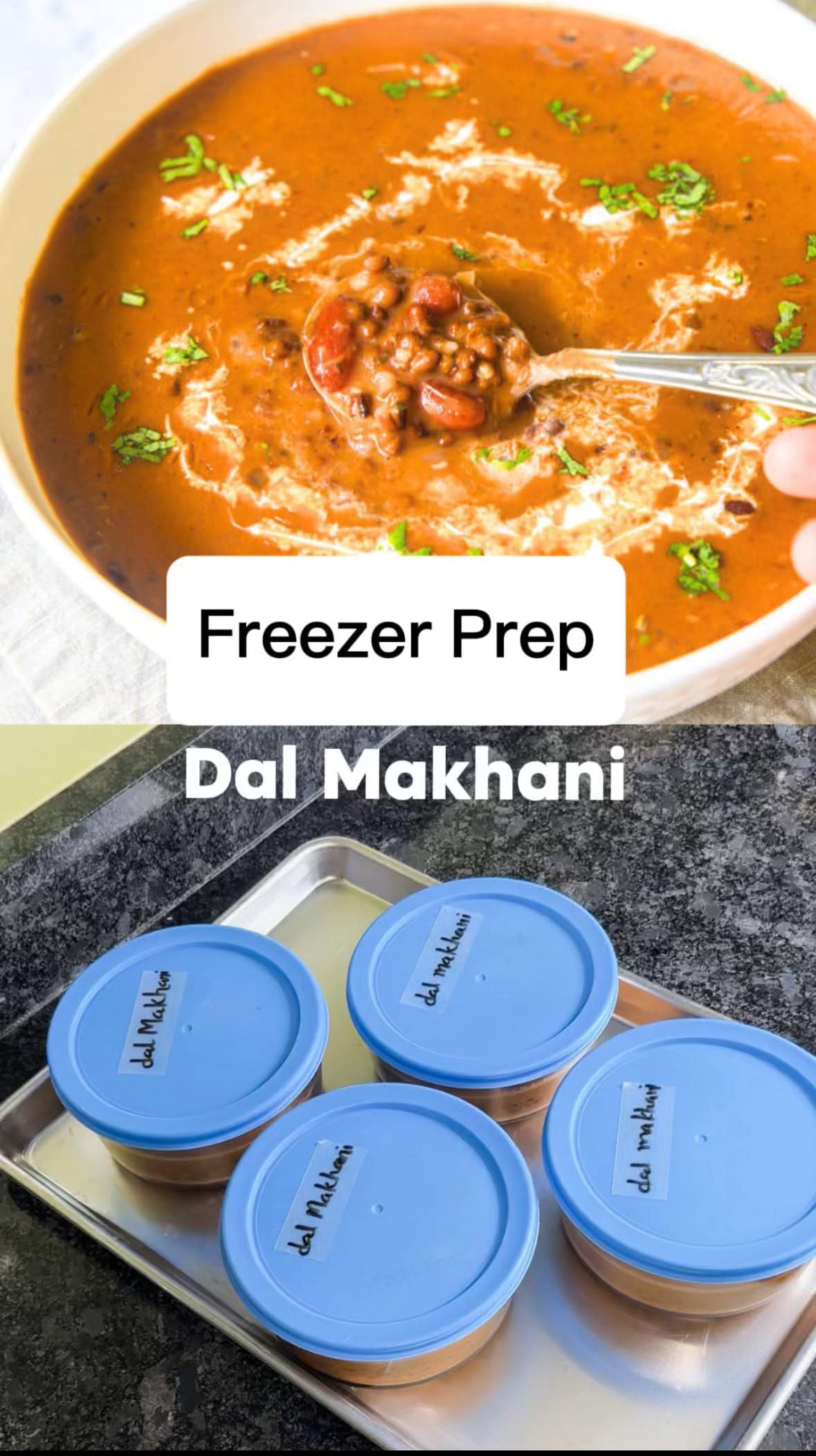 Freezer prep dal makhani