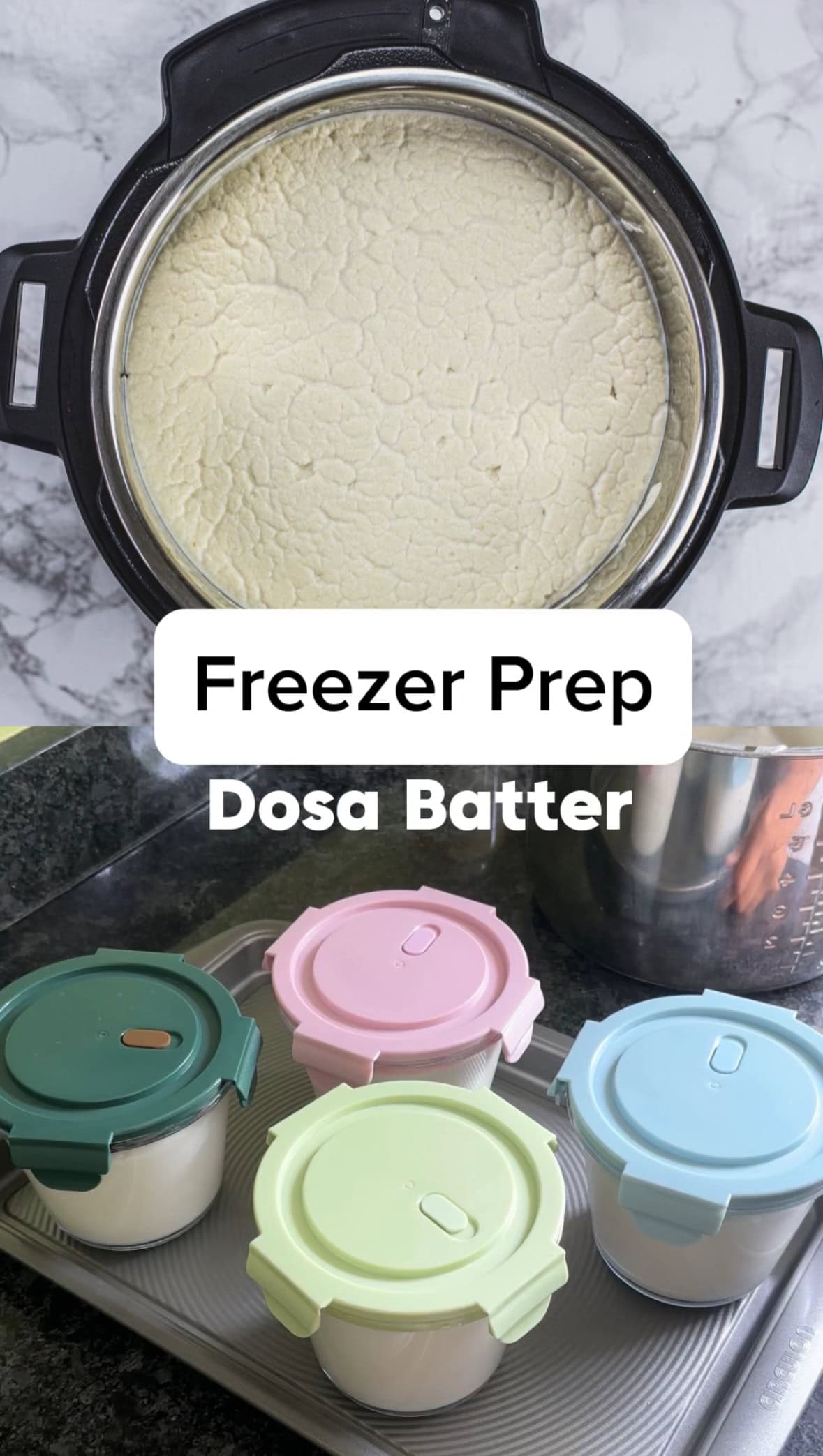 Freezer prep dosa batter