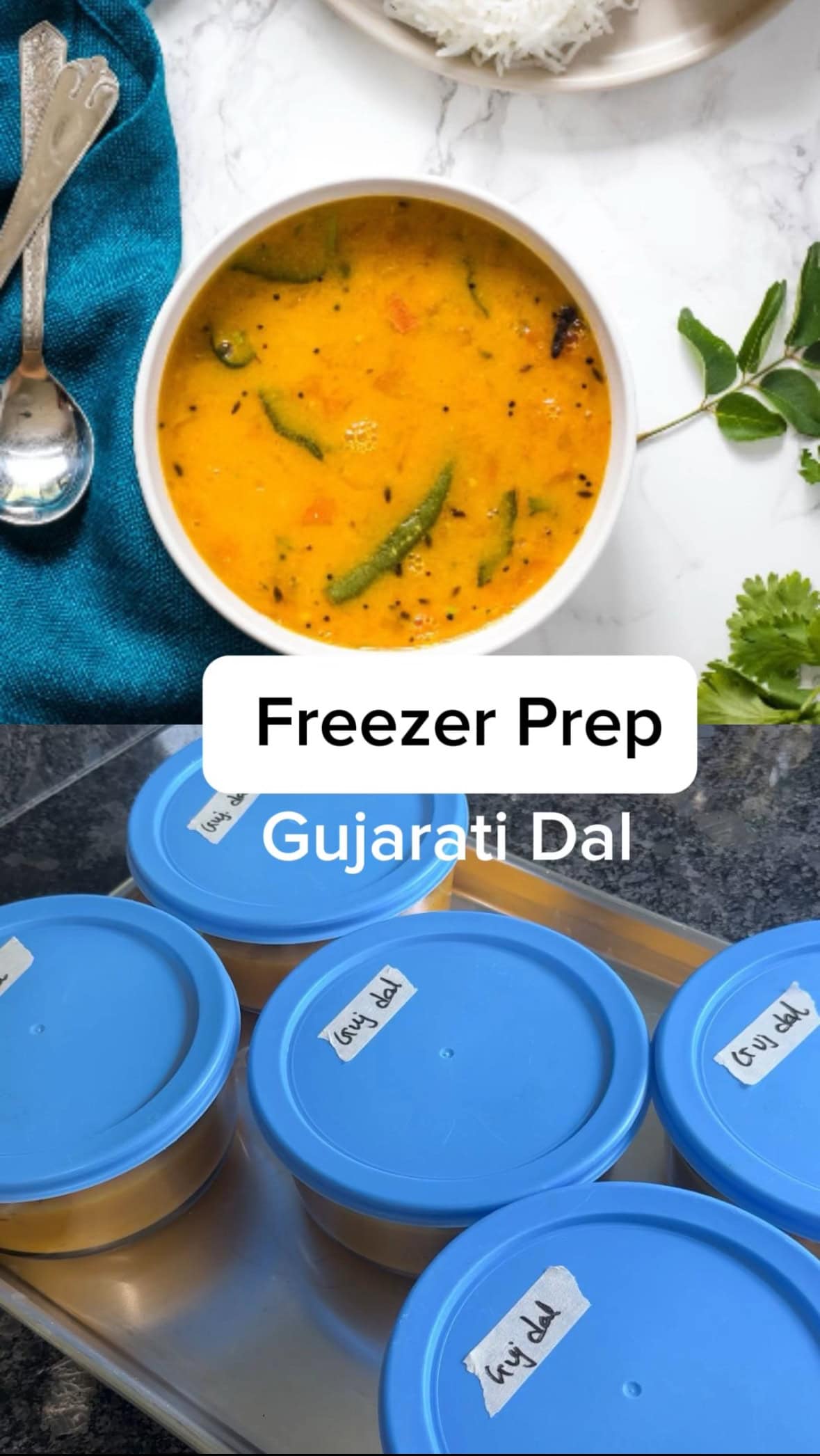 Freezer prep gujarati dal.