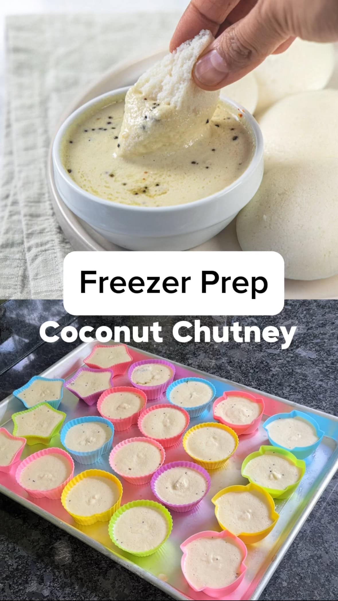 Coconut chutney freezer prep