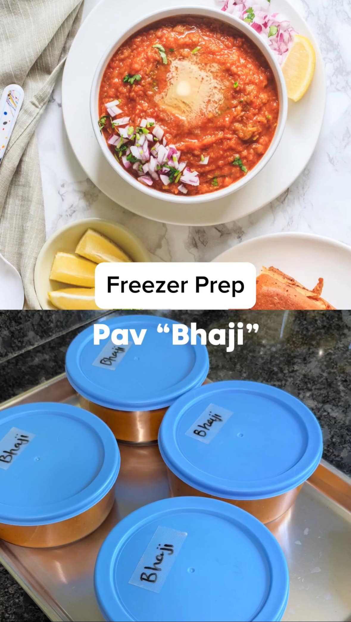 Freezer Prep Pav Bhaji