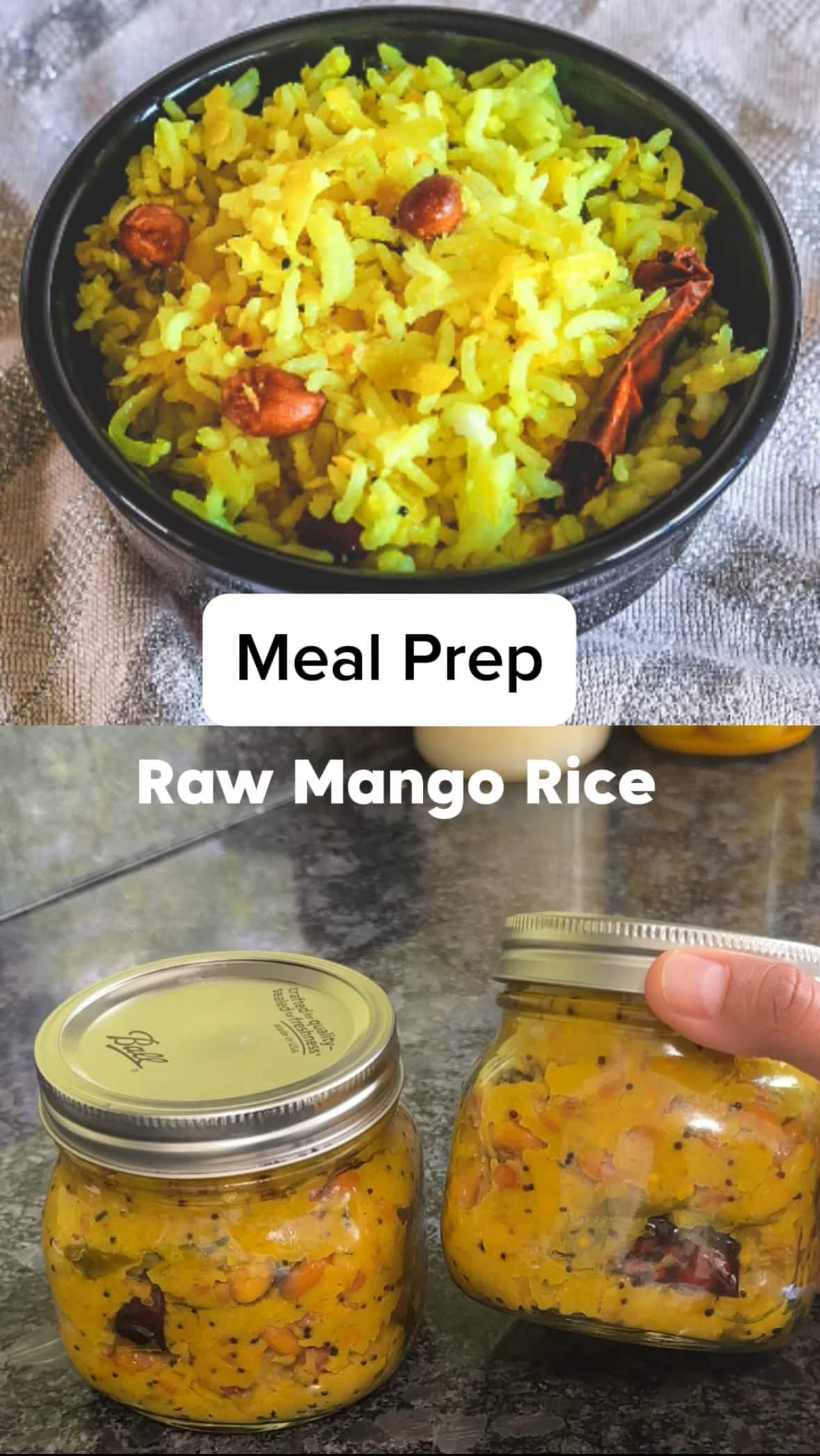 Raw mango rice premix